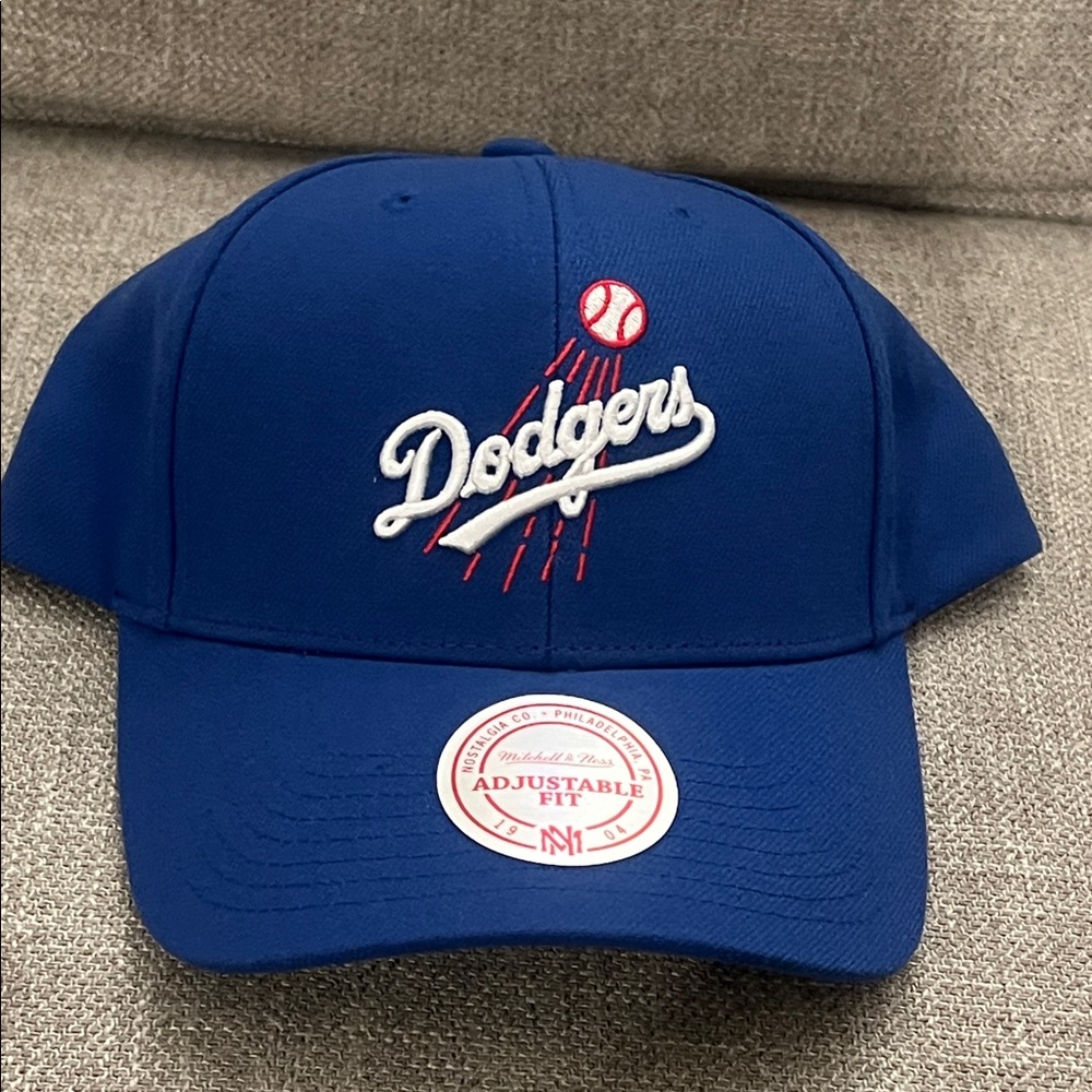NWT Mitchell & Ness Dodgers Adjustable Fit Hat